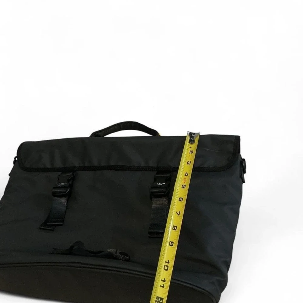 Ted Baker‎ Strole Messenger Bag Mens OS Black Good Laptop Commuter Flap Buckle